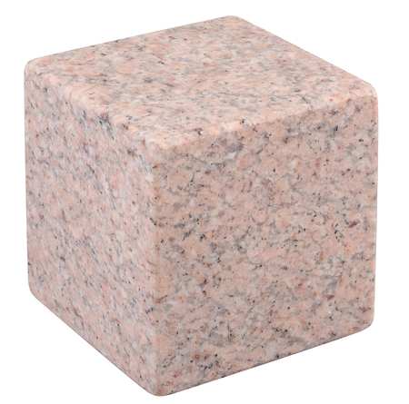 STARRETT Granite Cube, Pink, 6-Face, AA, 4x4x4 81982
