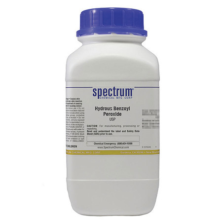 SPECTRUM Hydrous Benzoyl Peroxide, USP, 1kg, Blk BE156-1KGBL