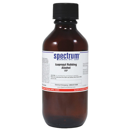 SPECTRUM Isopropyl Rubbing Alch, USP, 500mL, Gls IS120-500MLGL