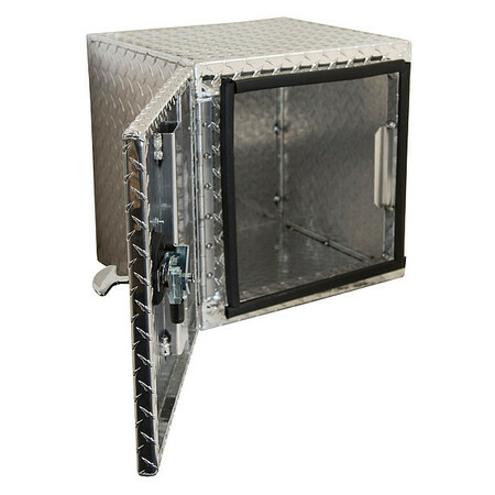 BUYERS PRODUCTS Truck Box, Underbody, Diamond Tread Aluminum, 18"W, Silver, 3.3 cu. ft. 1705201