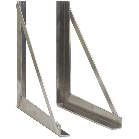 BUYERS PRODUCTS 18x18 Inch Welded Aluminum Truck Tool Box Brackets 1701030