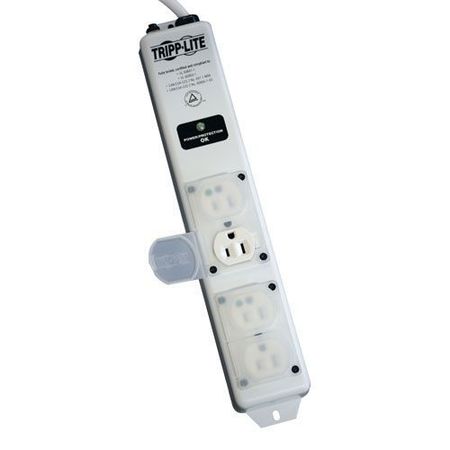 Tripp Lite Surge Protector Strip, 4 Outlet, White SPS415HGULTRA