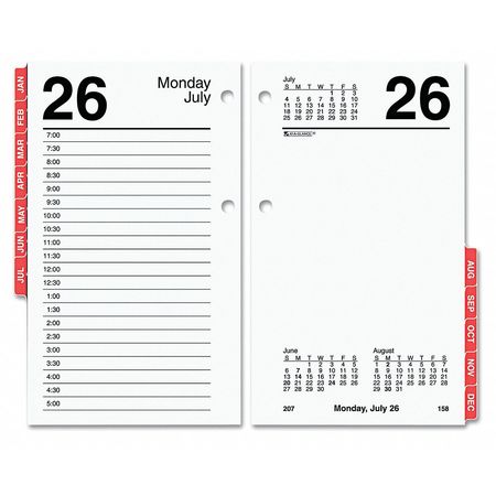 AT-A-GLANCE 3-1/2x6 Daily Desk Calendar Refill, White AAGE717T50
