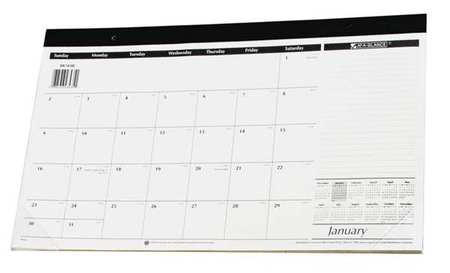 AT-A-GLANCE 17-3/4 x 10-7/8" Desk Pad/Wall Calendar, White AAGSK1400