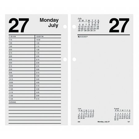 AT-A-GLANCE 4-1/2x8 Daily Desk Calendar Refill, White AAGE21050