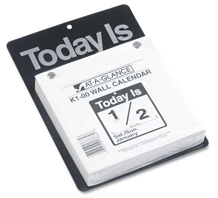 AT-A-GLANCE 6 x 6" Daily Wall Calendar, White AAGK100