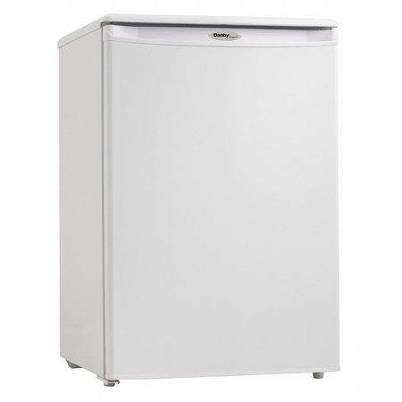 Danby Compact Refrigerator and Freezer, 4.3 cu ft, White DCR044A2WDD