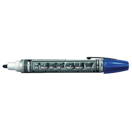Dykem Industrial Marker, Medium Tip, Blue Color Family, Ink 44179