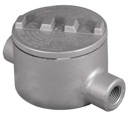 APPLETON ELECTRIC Conduit Outlet Body, Iron, 2 In. GRC200