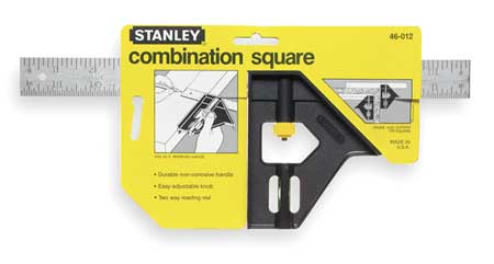 Stanley Plastic Handle Combination Square – 12" 46-012