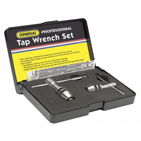 General Tools Tap Wrench Set, 0 to 1/2 In, 3 pc 167