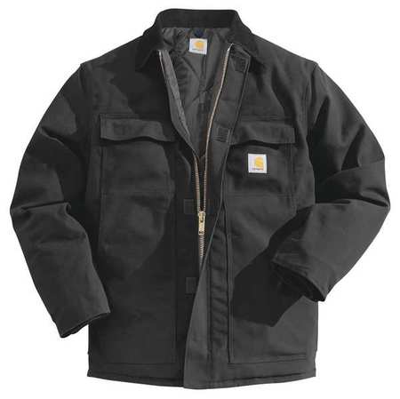 Carhartt Men's Black Cotton Duck Coat size 2XL C003-BLK XXL REG | Zoro