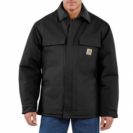 Carhartt Men's Black Cotton Duck Coat size S C003-BLK SML REG