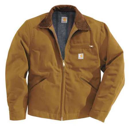 Carhartt Men's Brown Cotton Duck Jacket size M J001-BRN MED REG