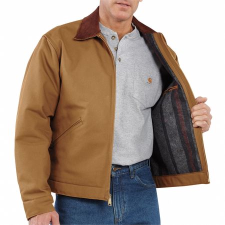 Carhartt Men's Brown Cotton Duck Jacket size 2XLT J001-BRN XXL TLL