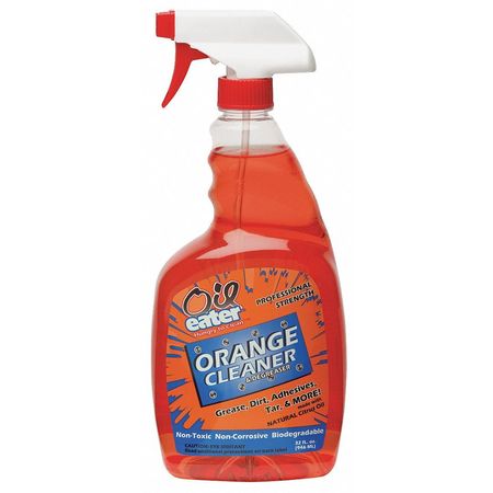 Oil Eater Cleaner/Degreaser, 32 Oz Trigger Spray Bottle, Liquid, Orange AOD3211902
