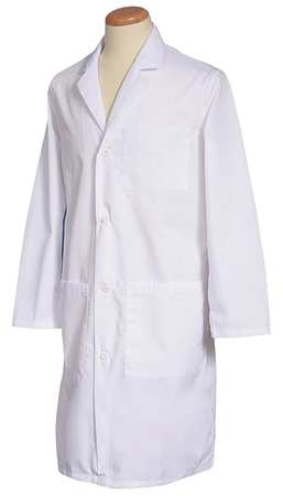 FASHION SEAL Lab Coat, M, White, 40-3/4 In. L 3495 M