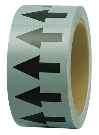 Incom Arrow Tape, Black/Gray, 4 In. W PMA457