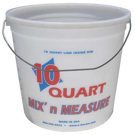 Encore Plastics Mix and Measure Paint Bucket, HDPE, 10 qt 1045139