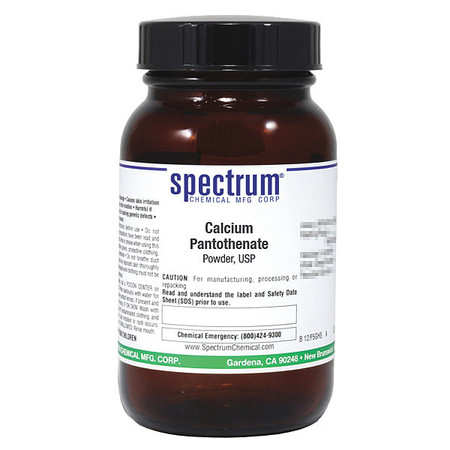 SPECTRUM Calcium Pantothenate, Pwdr, USP, 100g CA159-100GM