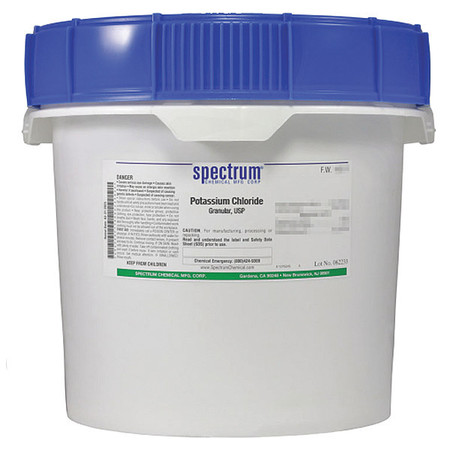 SPECTRUM Potassium Chlrd, grnlr, USP, 12kg PO170-12KG