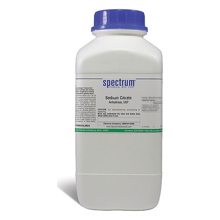 SPECTRUM Sodm Citrate, Anhdrs, USP, 2.5kg S1986-2.5KG