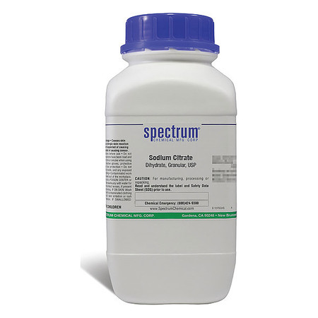 SPECTRUM Sodm Citrate, Dihdrt, grnlr, USP, 2.5kg SO165-2.5KG