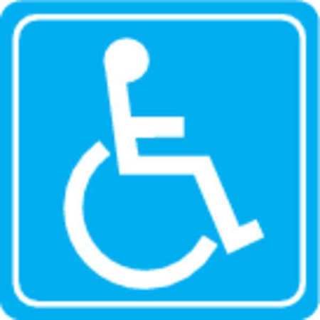 Zing Handicap Parking Sign, Symbol, 12X12, 2217 2217