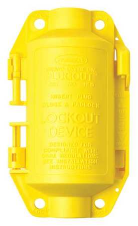 Brady Plug Lockout, Yellow 65695