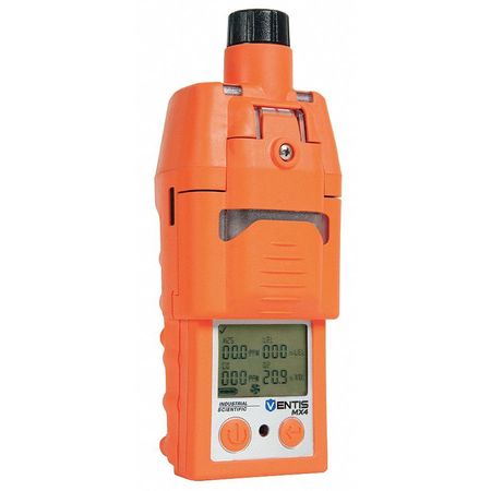 Industrial Scientific Multi-Gas Detector, 12 hr Battery Life, Orange VTS-K1232111101