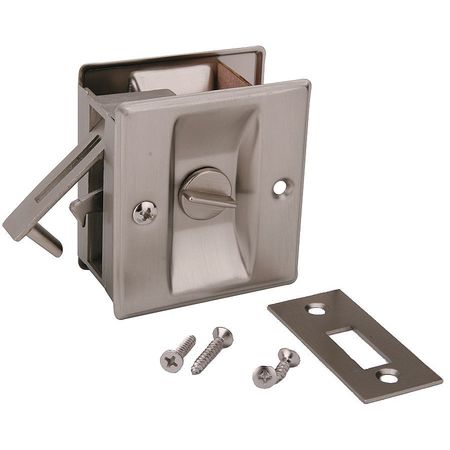 John Sterling Pocket Door Privacy Lock-Satin Nickel CD-1039-US15