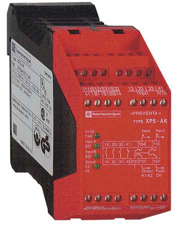Schneider Electric Safety Monitoring Relay, 2.5A, 5.0VA XPSAK351144P
