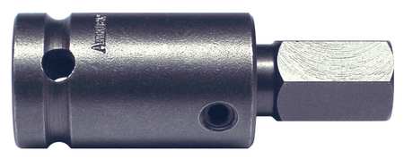 Apex Tool Group 1/2 in Drive Hex Socket Bit Metric 14mm Tip, 2 1/2 in L SZ-5-7-14MM