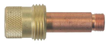 MILLER ELECTRIC Gas Lens, Copper / Brass, 3/32 In, PK2 45V26
