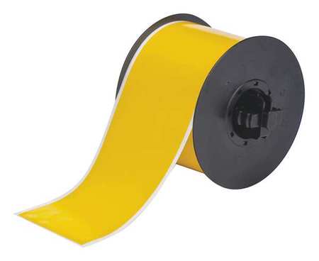 BRADY Tape, Yellow, Labels/Roll: Continuous B30C-3000-595-YL