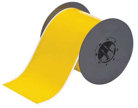 BRADY Tape, Yellow, Labels/Roll: Continuous B30C-4000-549-YL