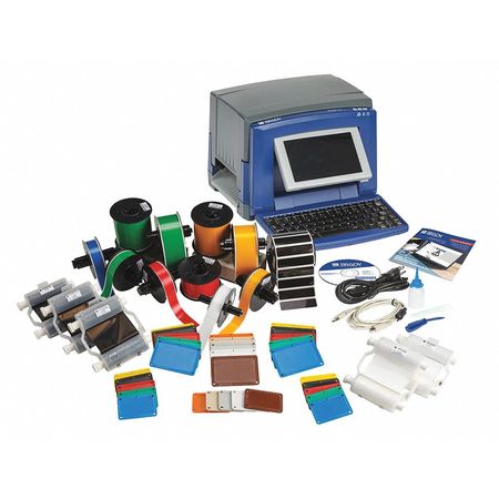 BRADY Desktop Label Printer Kit, S3100 Series, Single Color Capability S3100W-PIPE-KIT