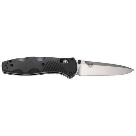Benchmade Folding Knife, Drop Point, 3-5/8 In L, Blk 580