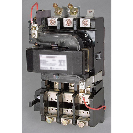 GE Nonreversing NEMA Magnetic Motor Starter, No Enclosure NEMA Rating, 480V AC, 3 Poles, 1NO CR306E00400XAAAAL