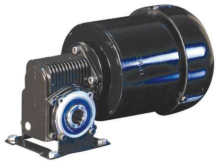 DAYTON AC Gearmotor, 130.0 in-lb Max. Torque, 55 RPM Nameplate RPM, 230V AC Voltage, 3 Phase 6VEP6
