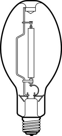 Current GE LIGHTING 750W, ED37 High Pressure Sodium HID Light Bulb LU750