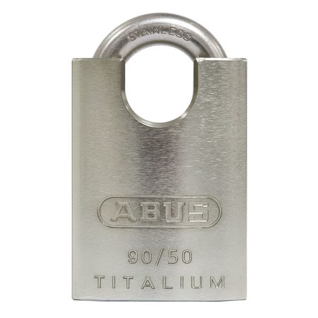 ABUS Lockout Padlock, KA, Silver, 2-3/8"H 90RK/50 KA