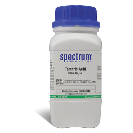 SPECTRUM Tartaric Acid, Grnlr, NF, 500g TA105-500GM