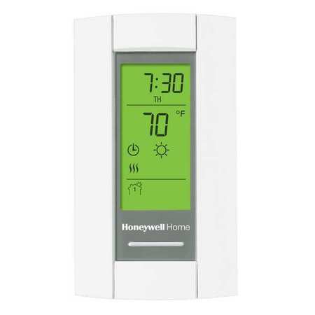 HONEYWELL HOME Line Voltage Thermostat, Open on Rise, Vertical, DPST, 208/240VAC TL8230A1003