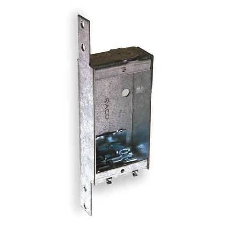 RACO Electrical Box, 6.5 cu in, Switch Box, 1 Gang, Steel, Rectangular 404