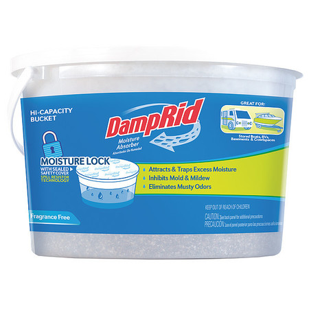 Damprid Desiccant Refill, Bucket, Calcium Chloride FG50T