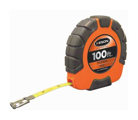 KESON 100 ft/30m Tape Measure, 3/8 in Blade ST18M1003X