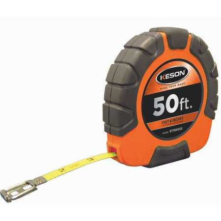 Keson 50 ft Tape Measure, 3/8 in Blade ST18503X