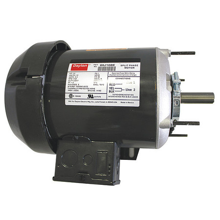 DAYTON GP Mtr, Split Ph, TEFC, 1/3 HP, 1725 rpm, 56 6XJ10