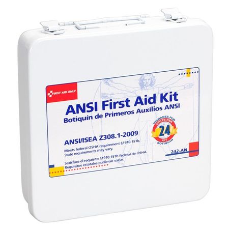 First Aid Only Unitized First Aid kit, Metal, 50 Person 242-AN